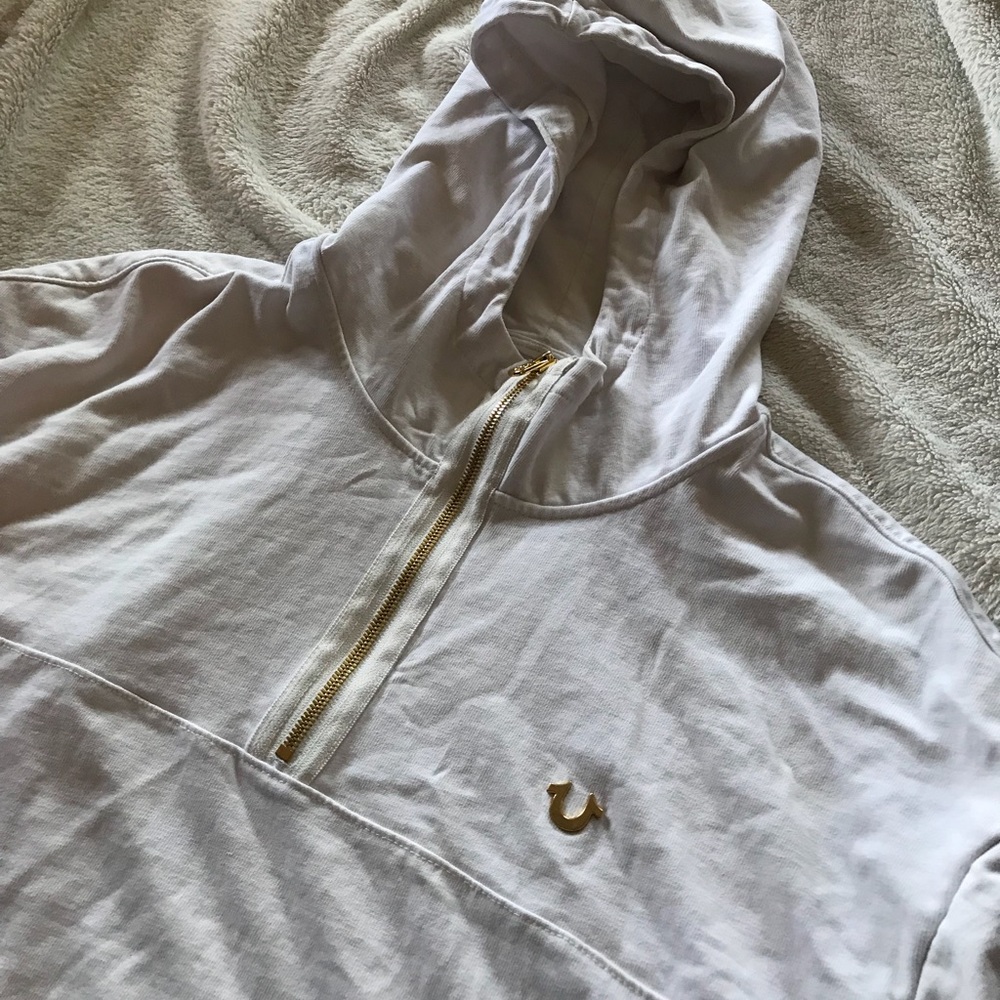 True Religion White Pull Over